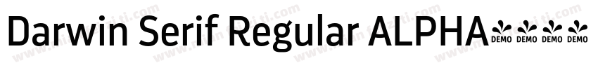 Darwin Serif Regular ALPHA字体转换